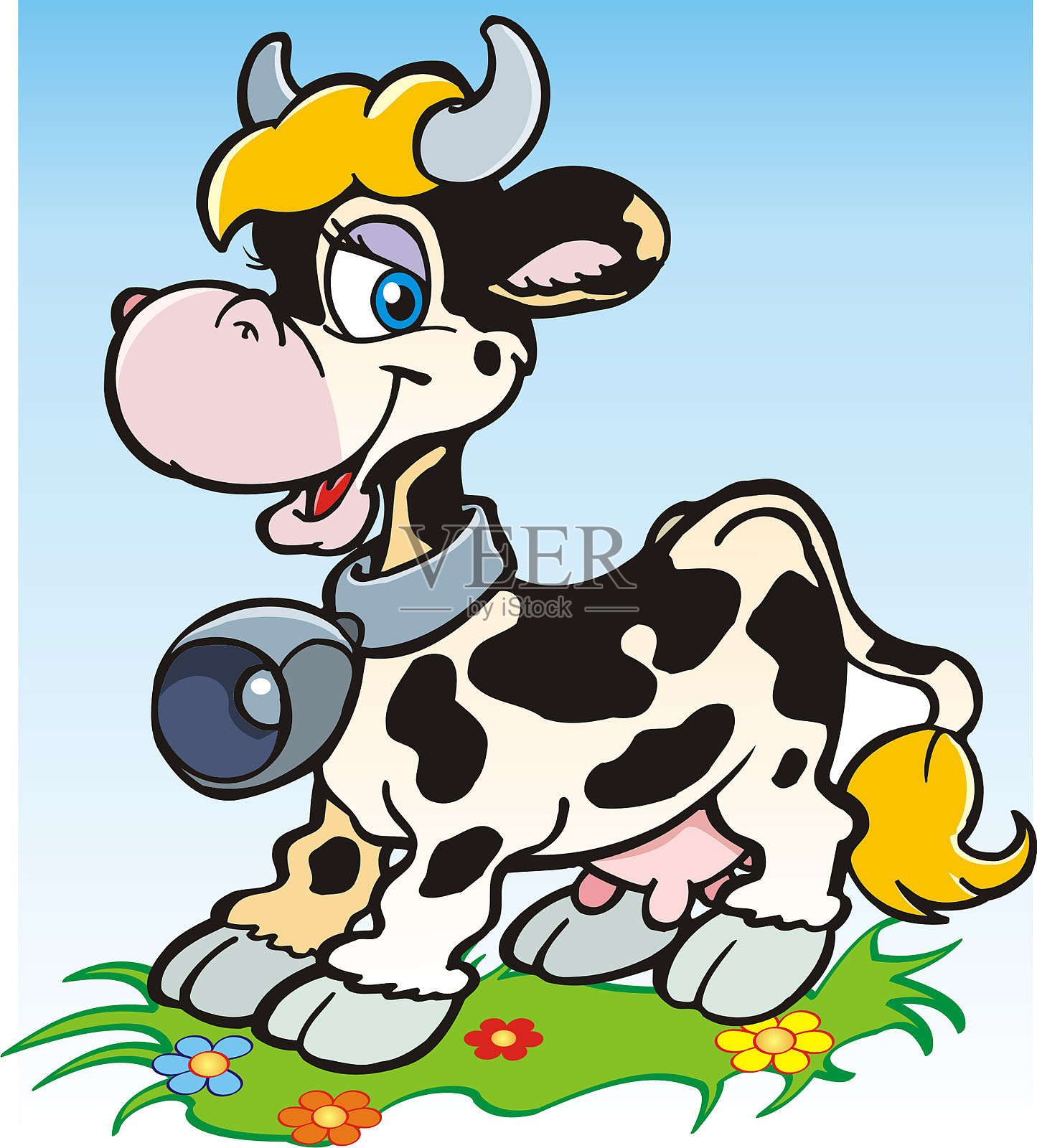 奶牛插画图片素材
