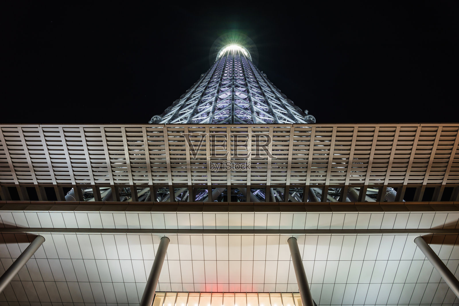 东京天空树夜景照片摄影图片