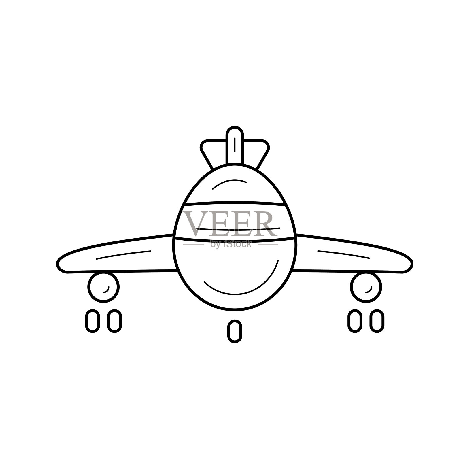 飞机行图标设计元素图片