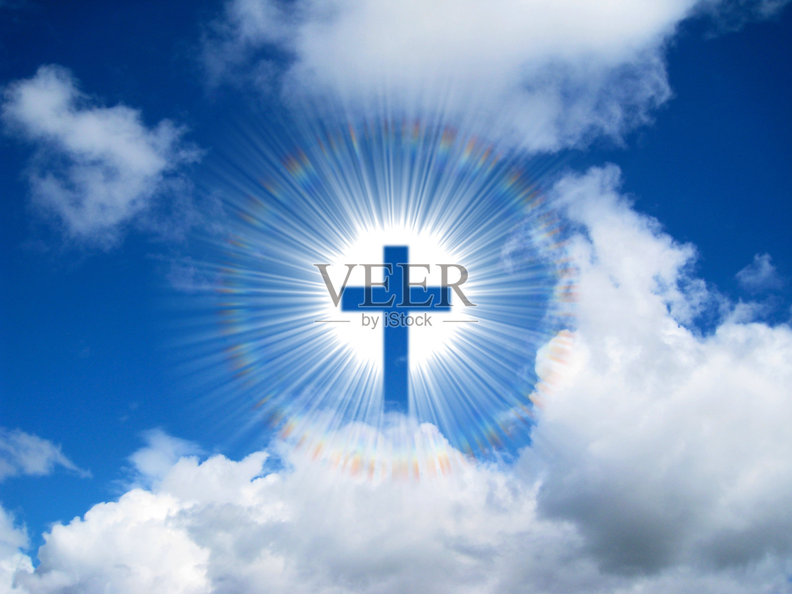 基督教十字架在天空的背景照片摄影图片