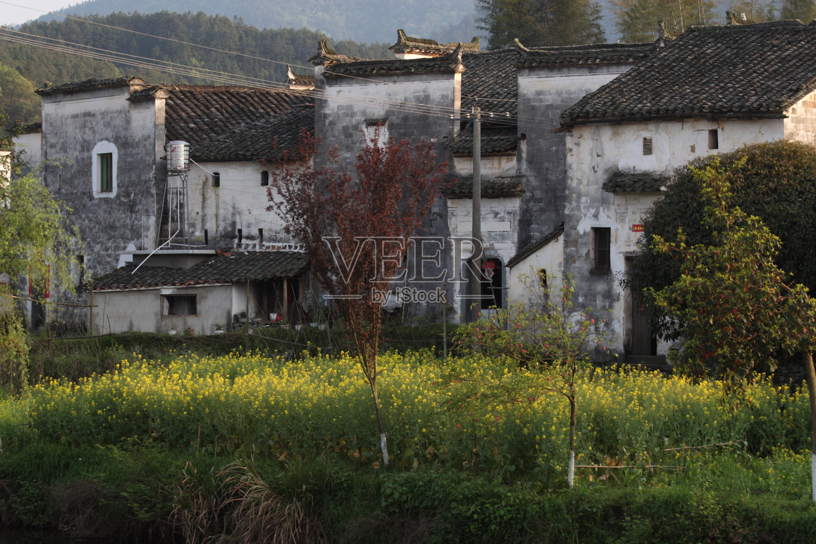 中国婺源四溪村的中国传统建筑照片摄影图片