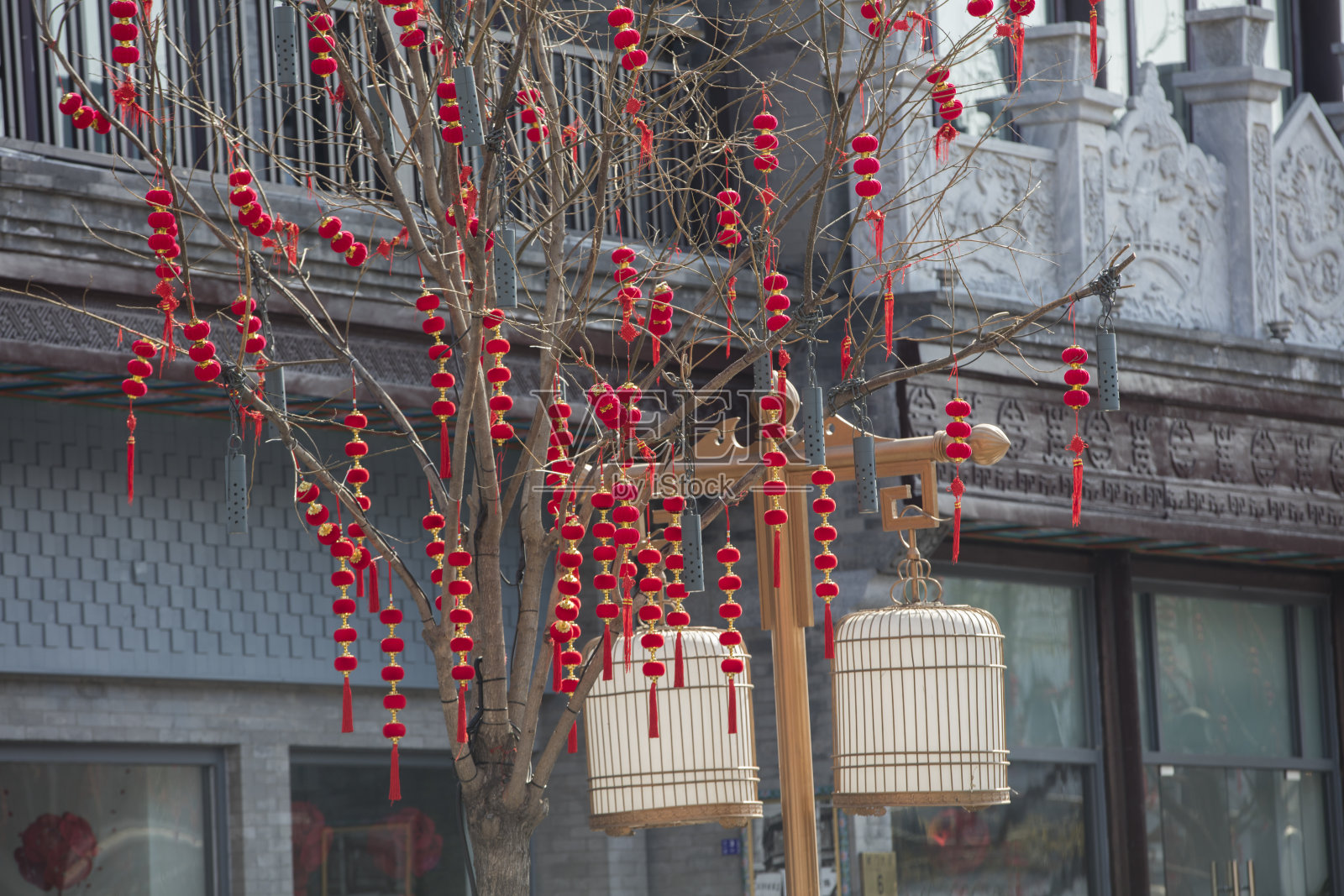 北京的中国灯笼背景照片摄影图片
