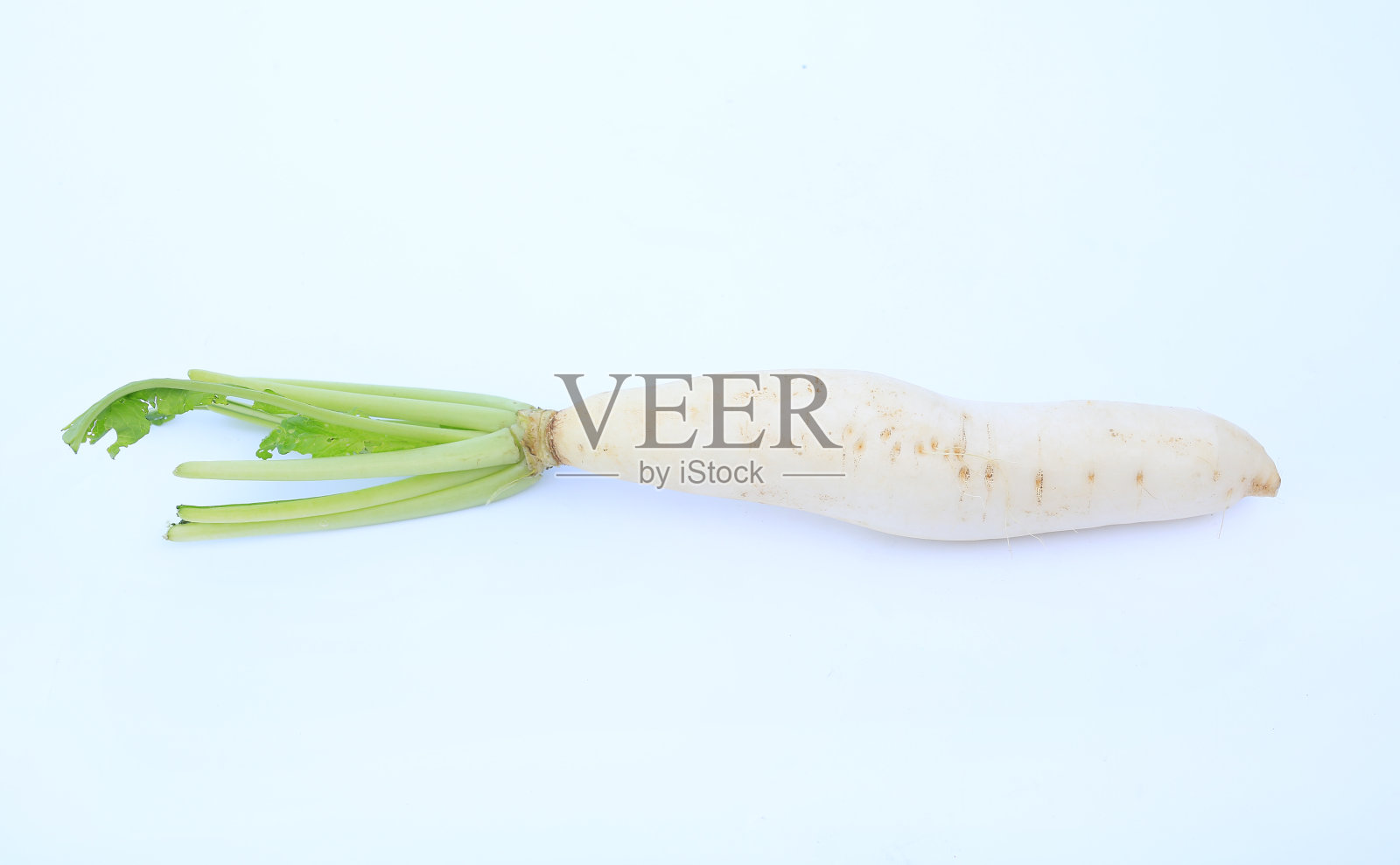 白色背景上分离的新鲜萝卜。照片摄影图片