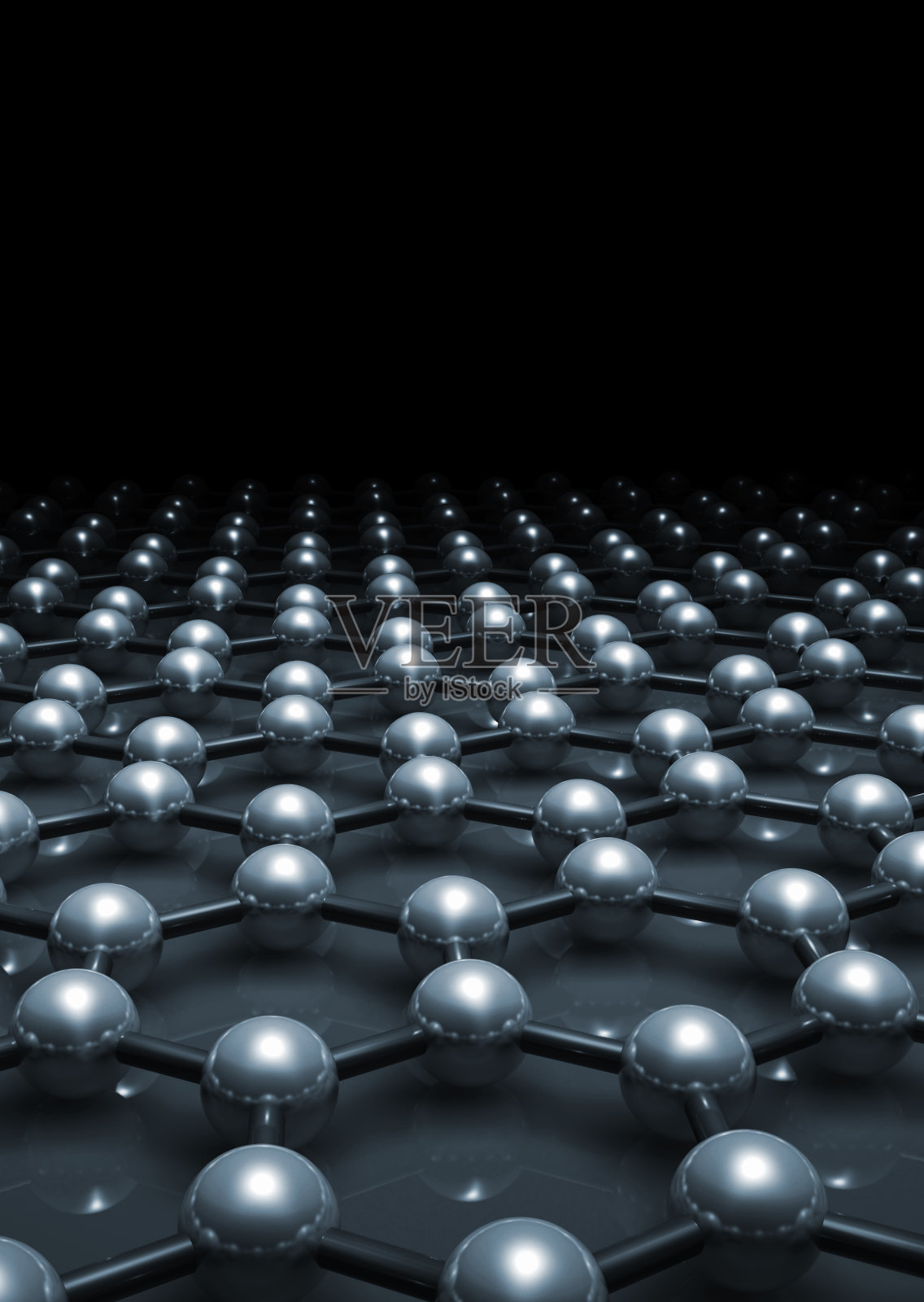 石墨烯层分子模型三维照片摄影图片