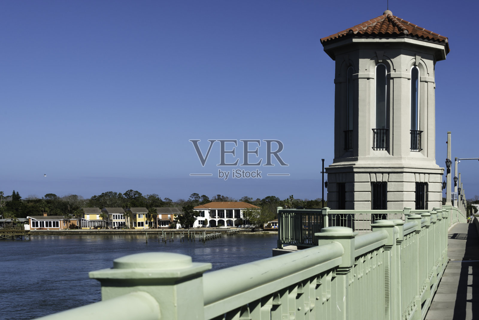 狮桥，圣奥古斯丁，佛罗里达照片摄影图片