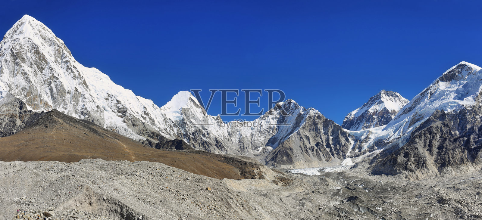Pumori, Nuptse和Lhotse峰，尼泊尔照片摄影图片