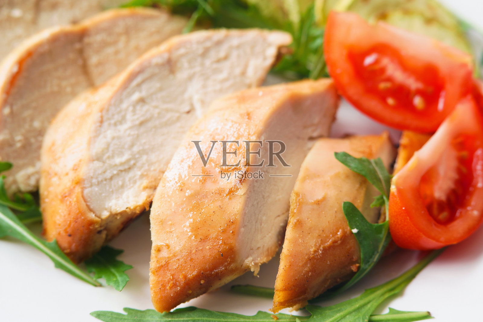 节食食品，鸡肉为节食肉类，蛋白质，健康低热量照片摄影图片