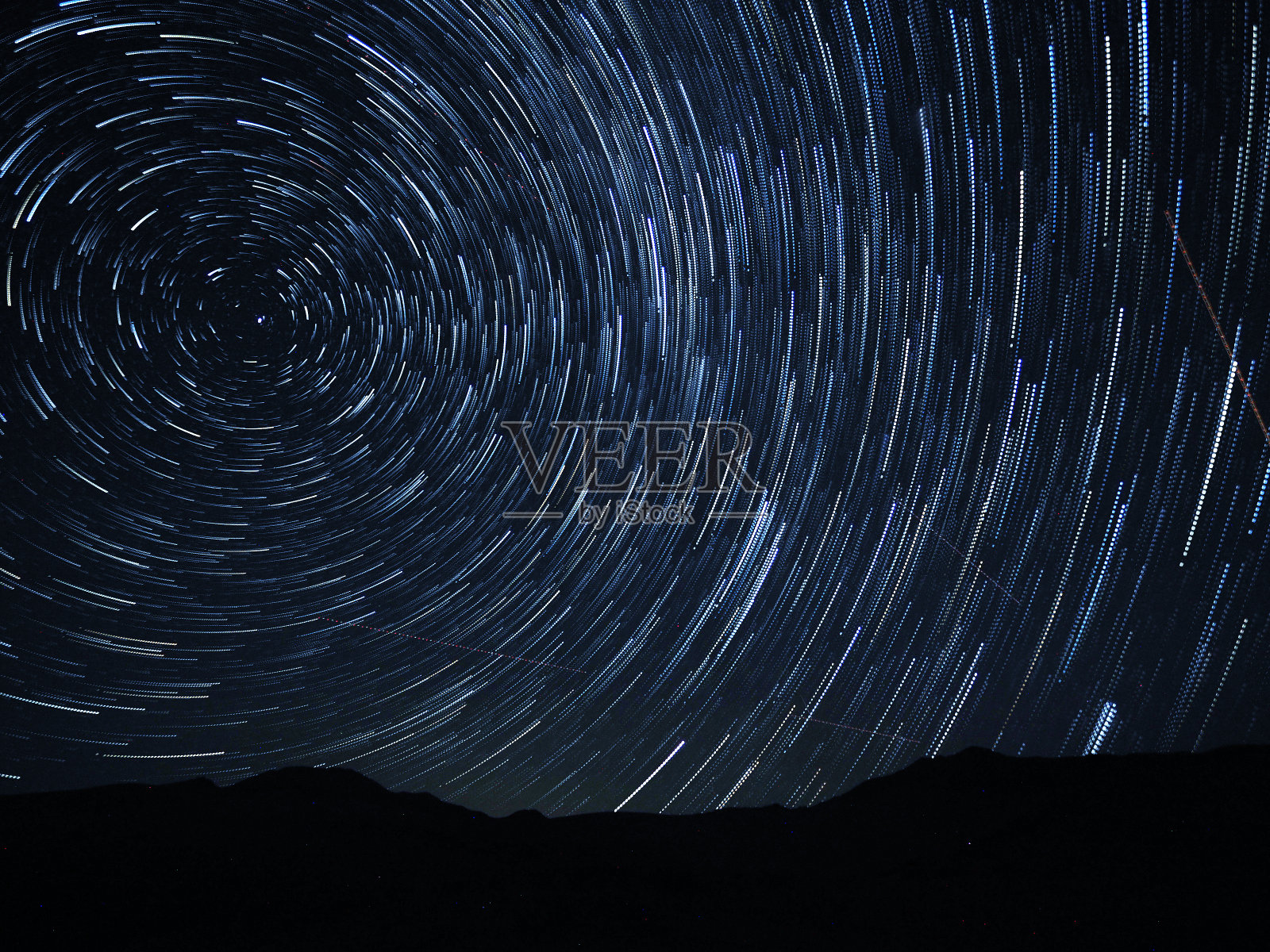 大沙丘国家公园的星迹照片摄影图片