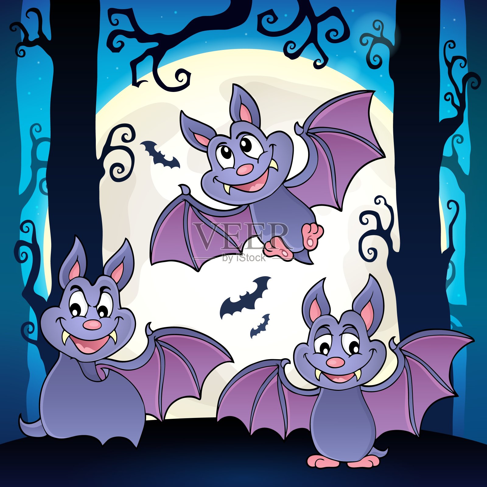 蝙蝠主题形象6插画图片素材