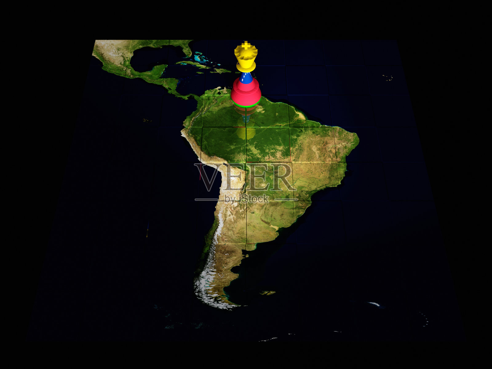 委内瑞拉象棋地图照片摄影图片