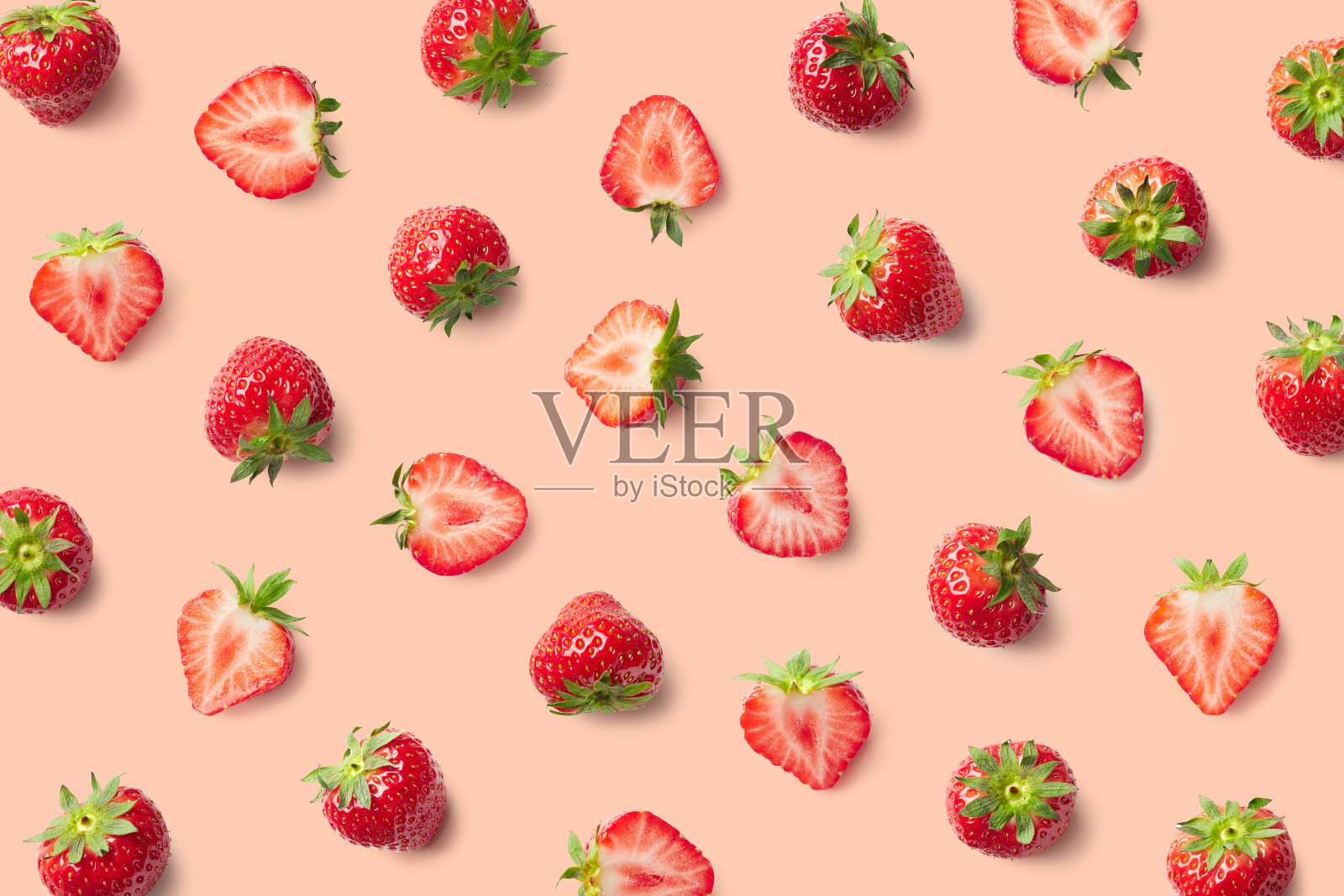草莓五颜六色的图案照片摄影图片