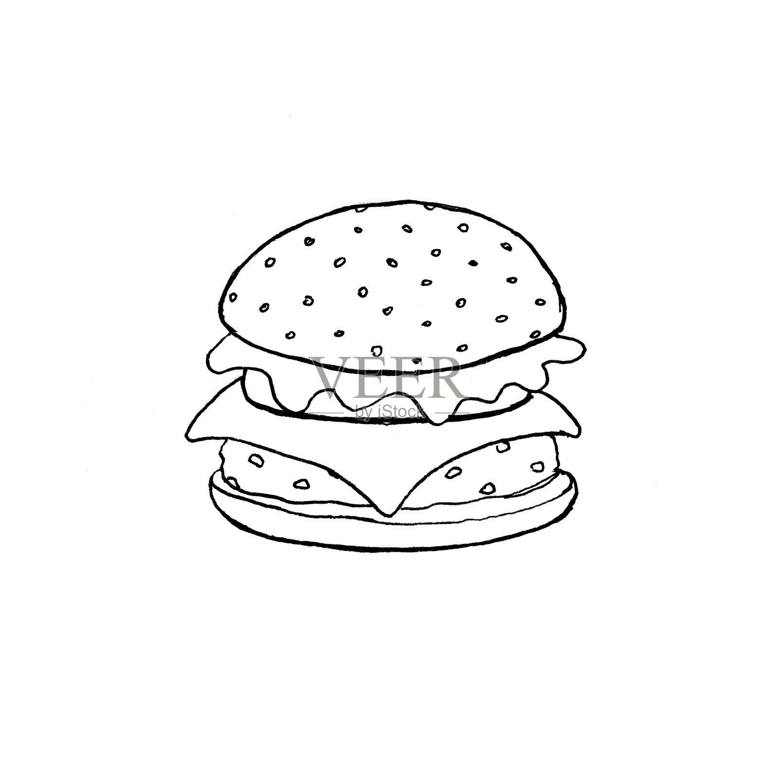 手绘食物插图设计元素图片