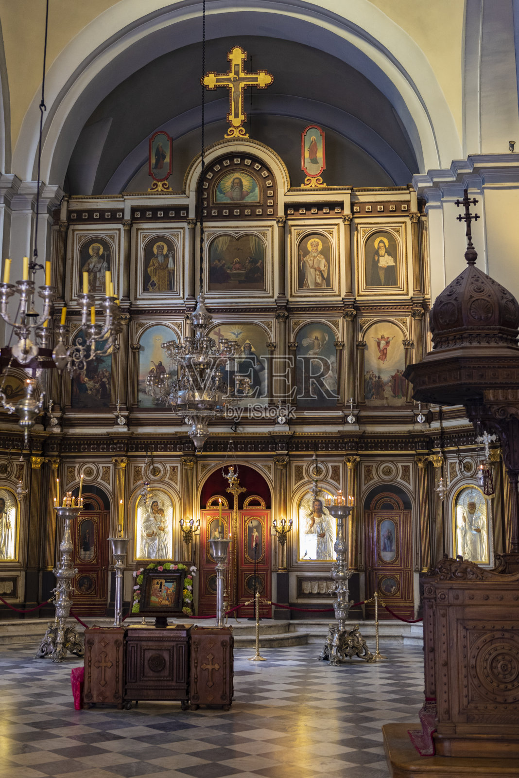 圣尼古拉斯教堂，科托尔，黑山-联合国教科文组织世界遗产照片摄影图片
