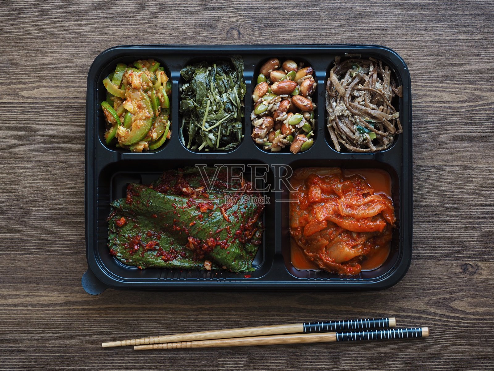 韩国传统配菜照片摄影图片