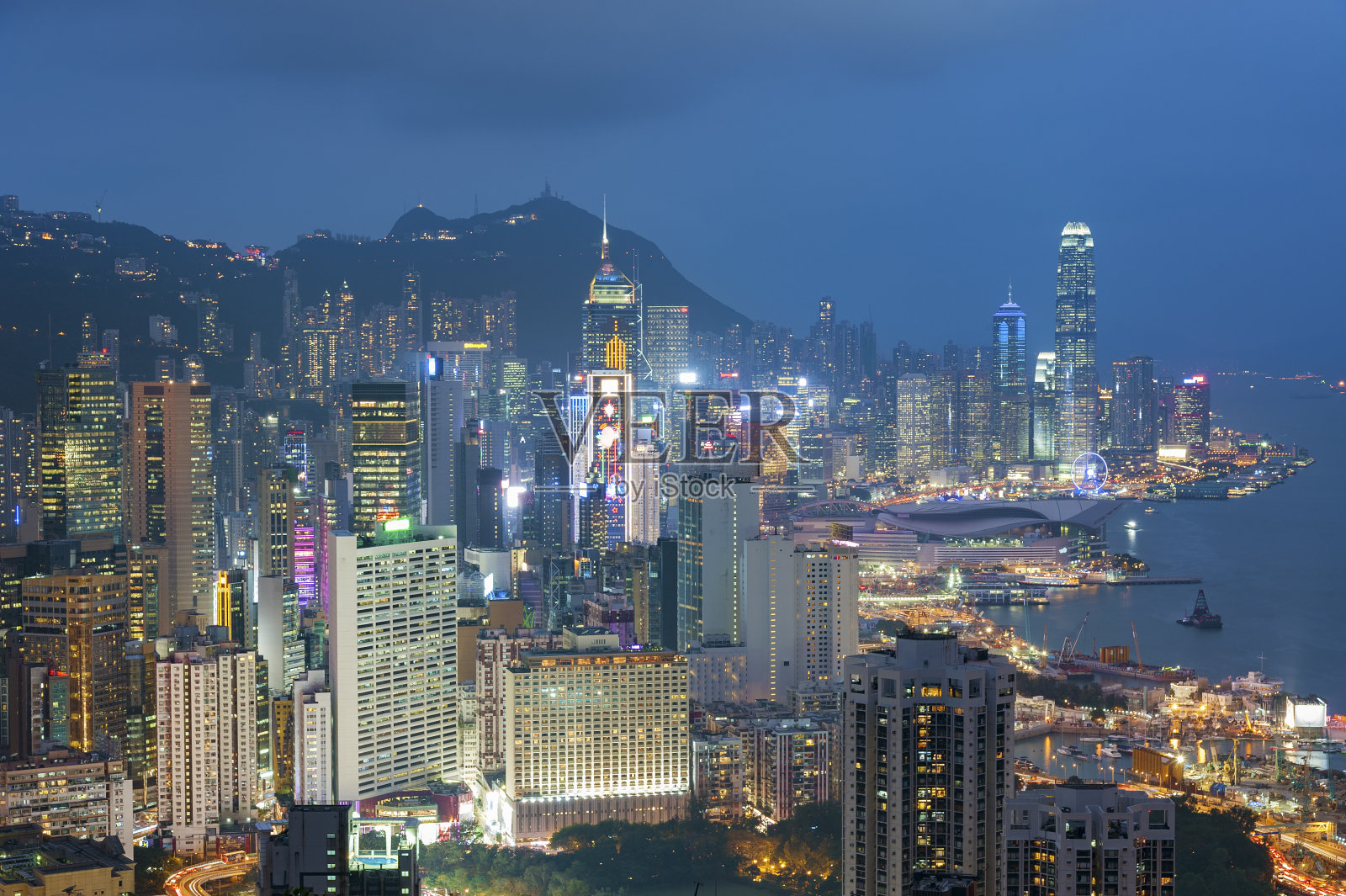 香港城市天际线照片摄影图片
