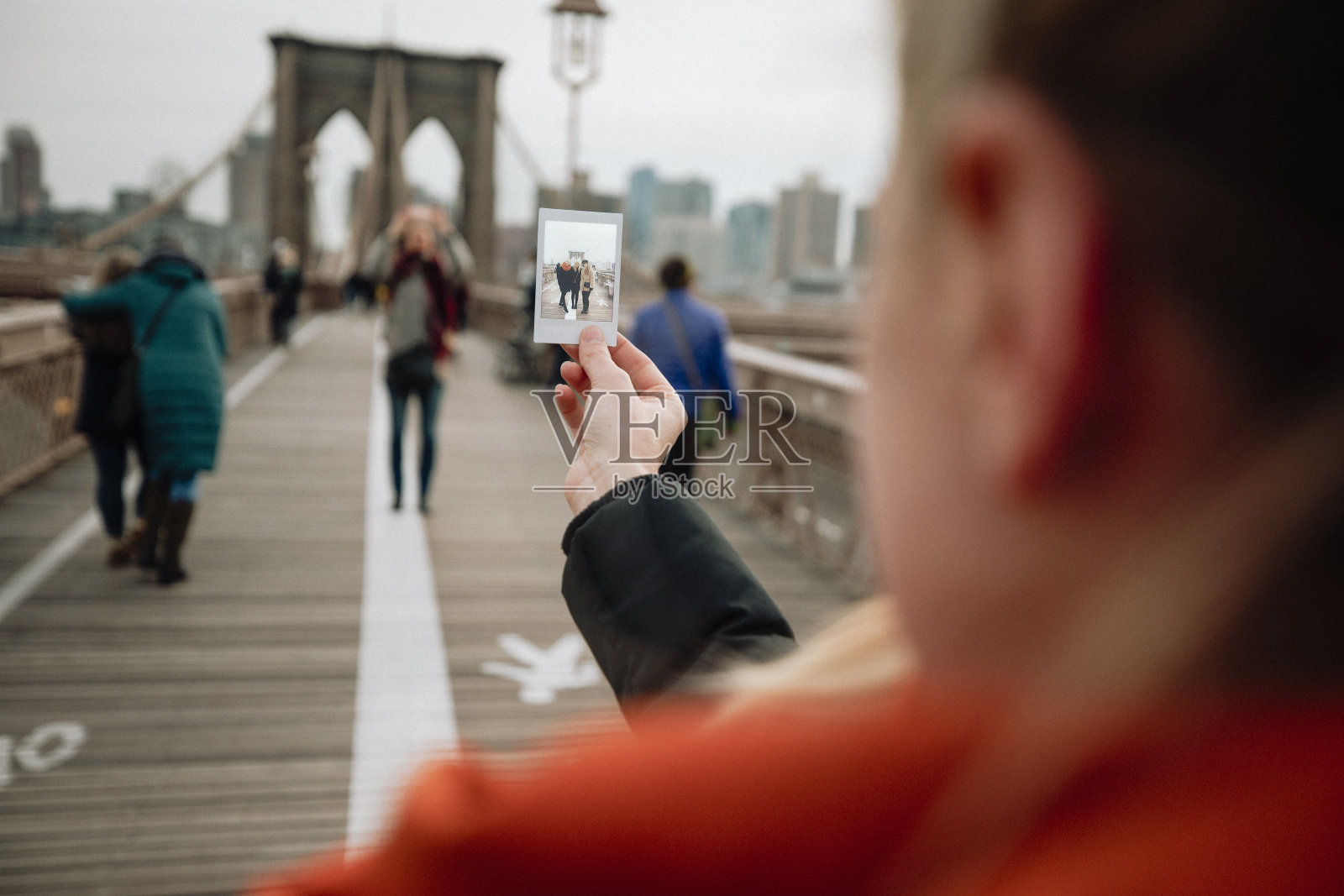 布鲁克林大桥上的即时照片照片摄影图片