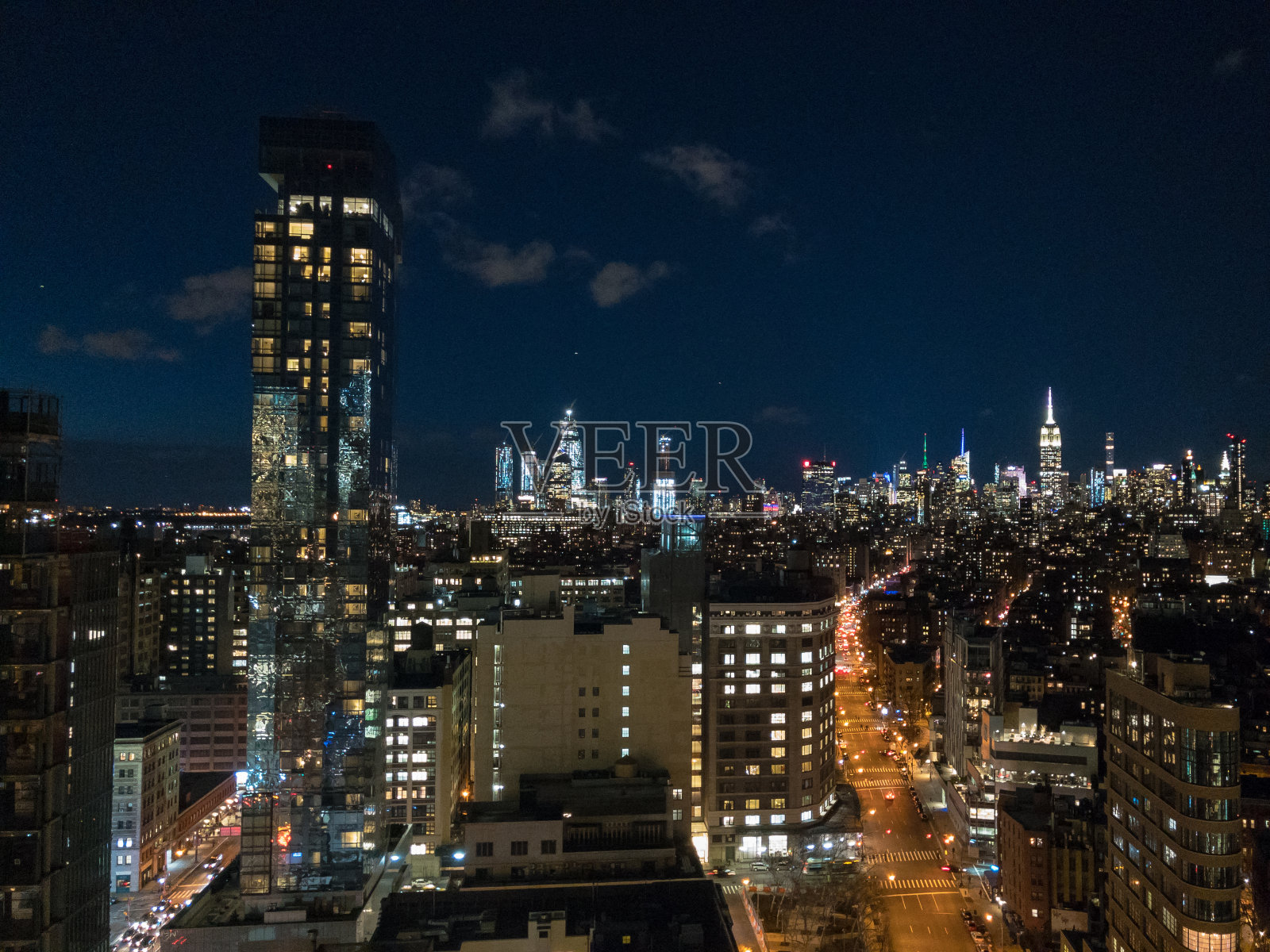 曼哈顿中城视图-纽约市照片摄影图片