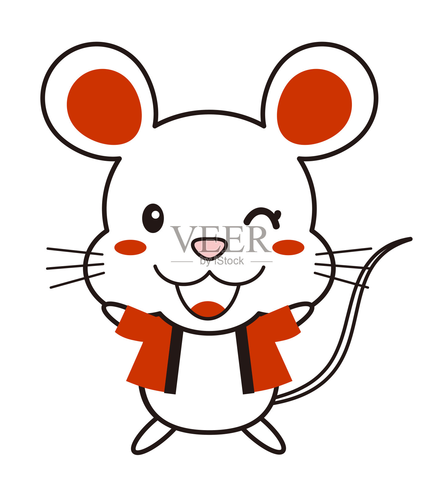 老鼠的角色插画图片素材