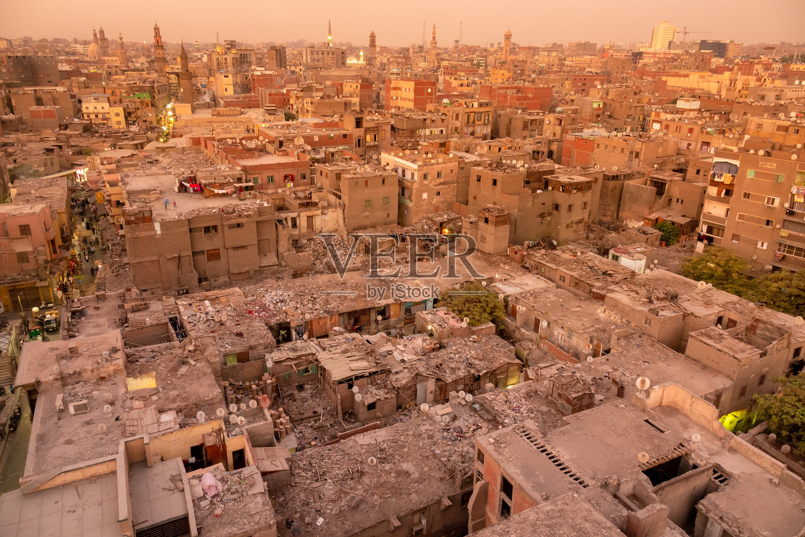 埃及开罗的日落风景照片摄影图片