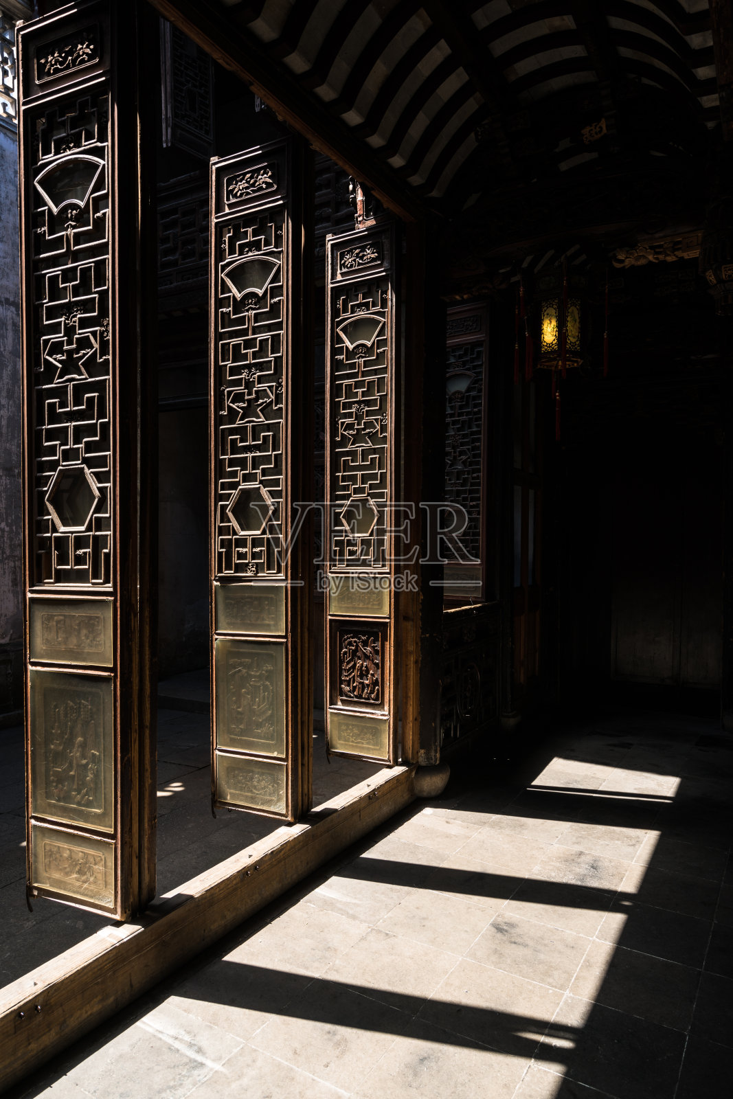 中国古董的门照片摄影图片
