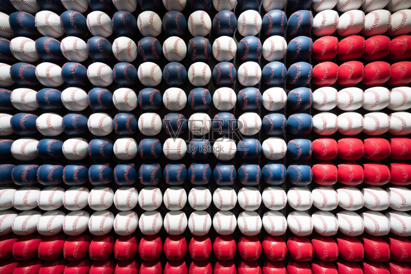 由棒球制成的美国国旗照片摄影图片