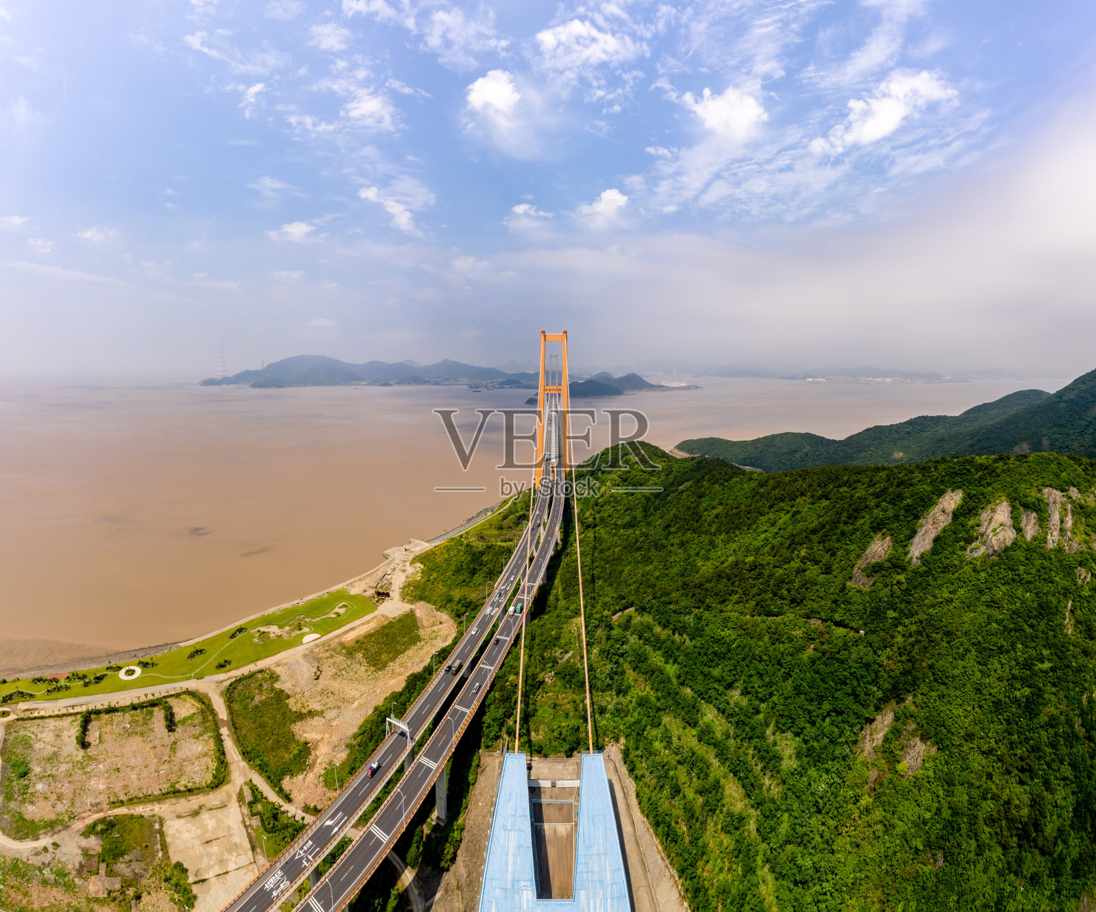 中国舟山西桥门大桥照片摄影图片