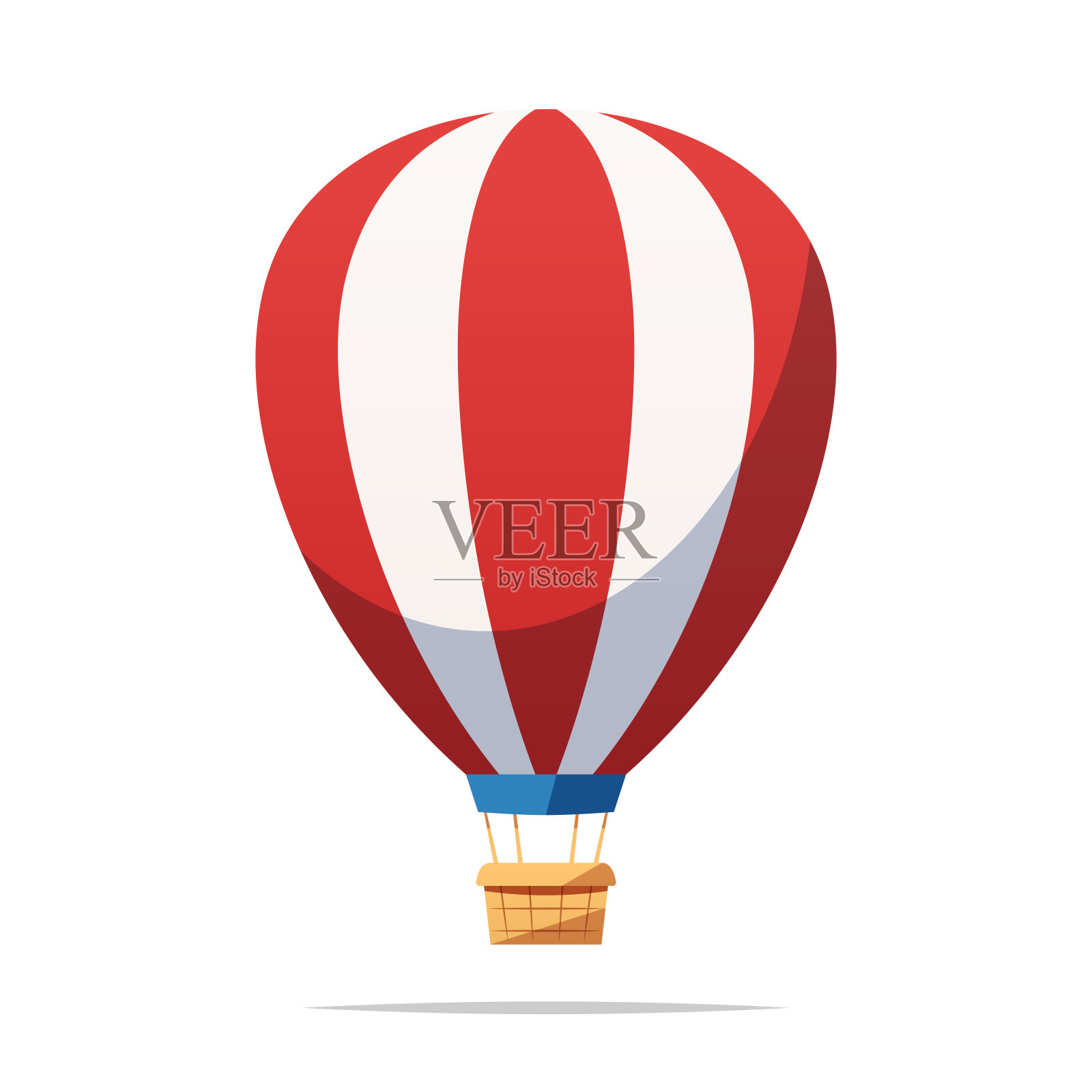 热气球矢量孤立插图插画图片素材