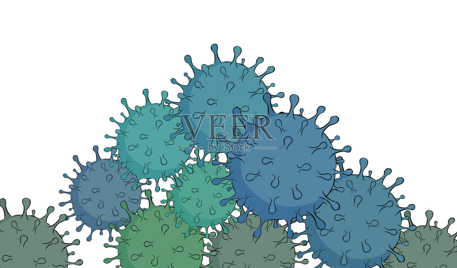 冠状病毒插图插画图片素材