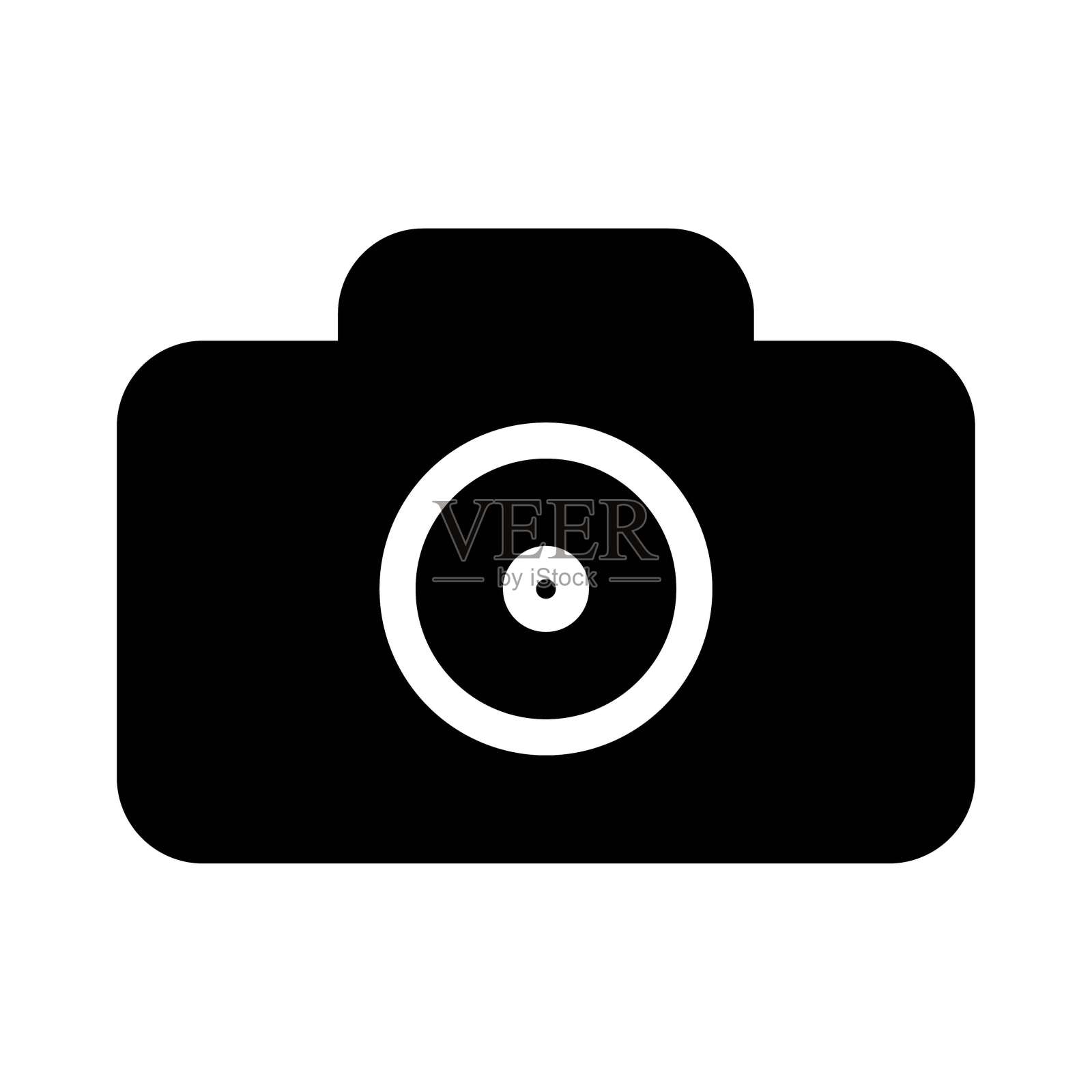 相机图标。相机符号为您的网站设计设计元素图片