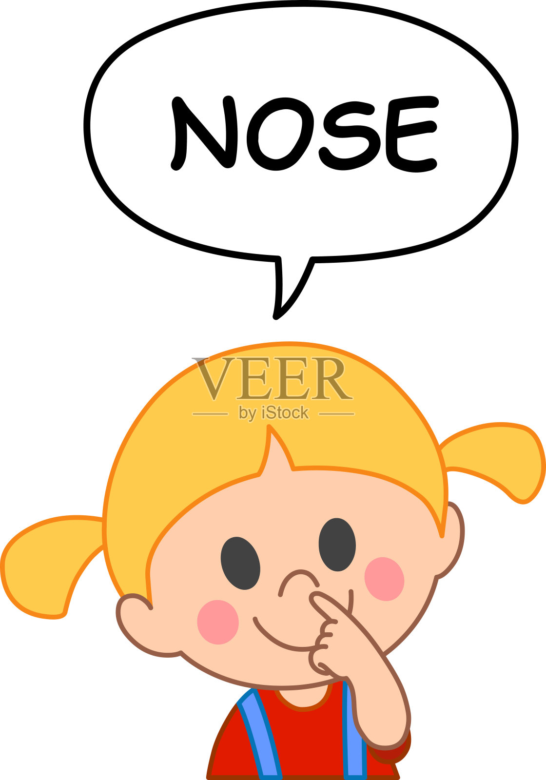 孩子的鼻子设计元素图片
