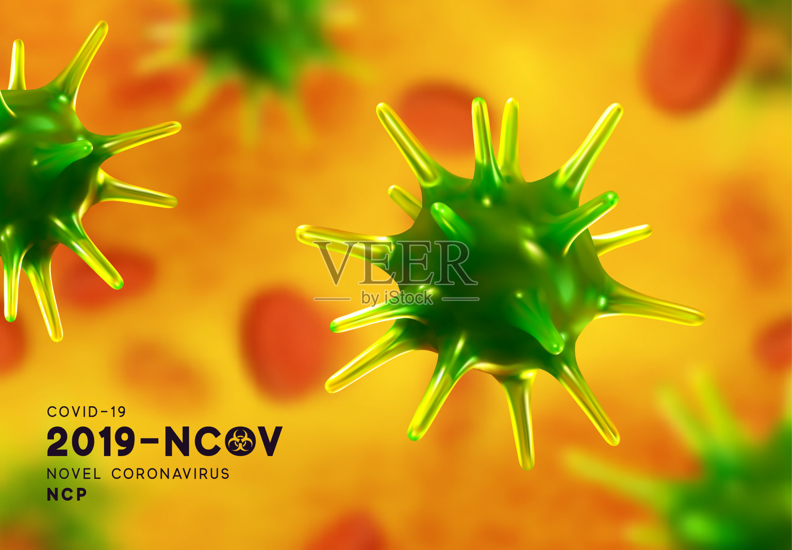 冠状病毒病毒Covid 19插画图片素材