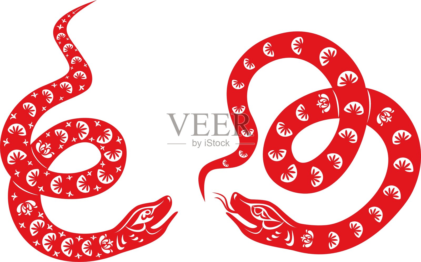 中国蛇设计元素图片