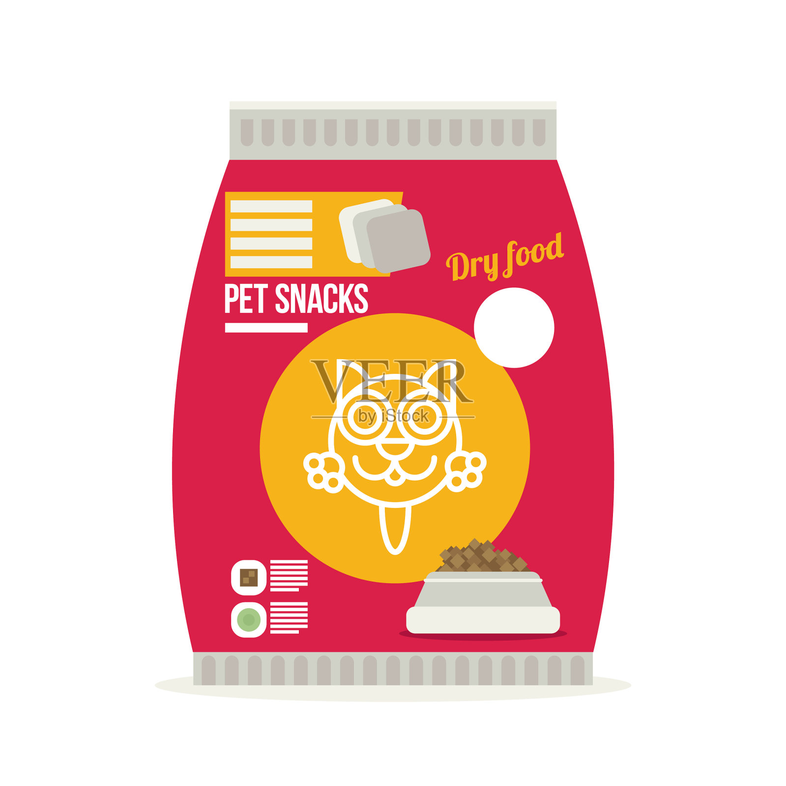 宠物零食袋猫干粮图标图标设计元素图片