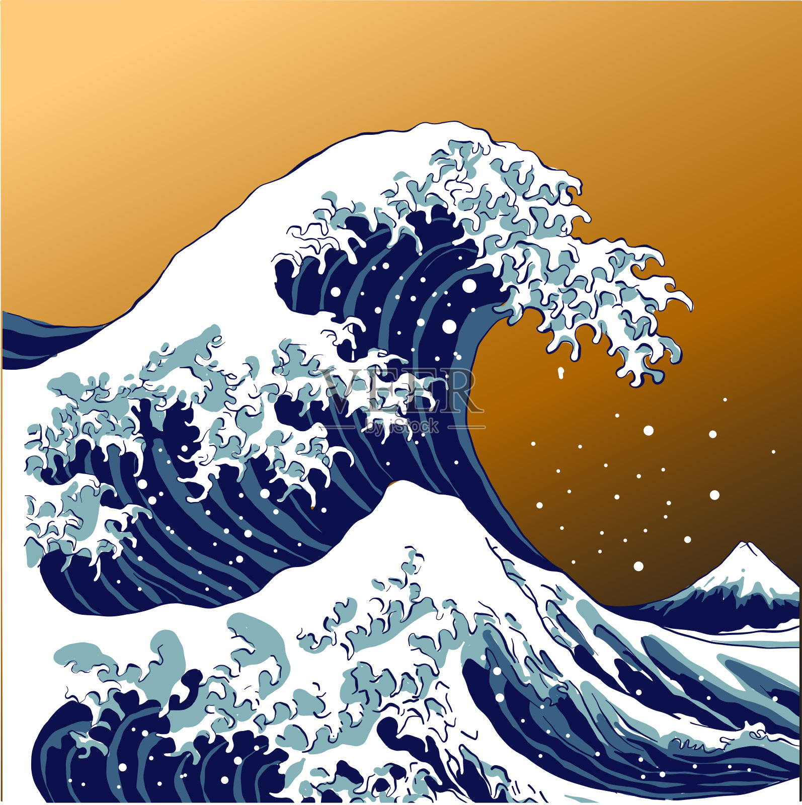 日本波插画图片素材