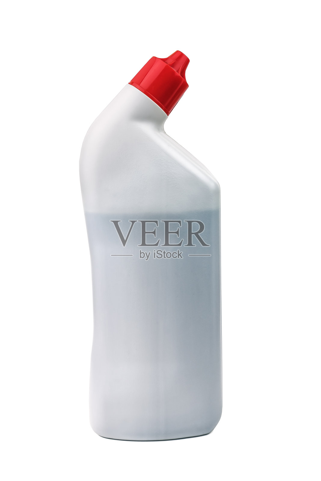 马桶清洁剂在塑料瓶上白色照片摄影图片