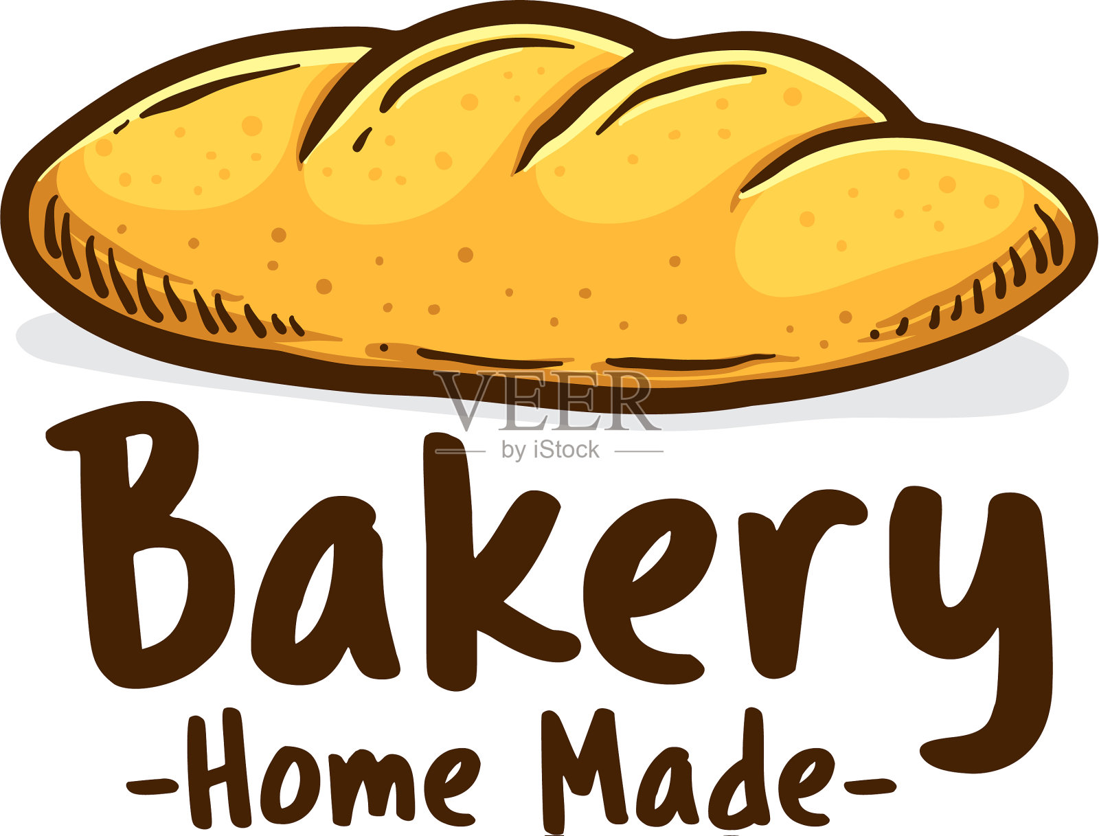 家居烘焙店的图标标志插画图片素材