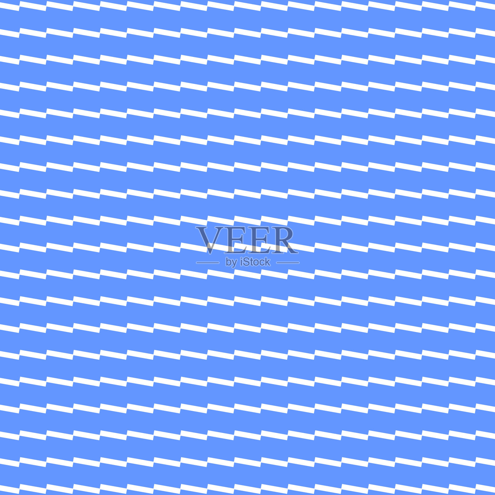 白色抽象波浪几何纹理，蓝色线条图案。矢量图插画图片素材