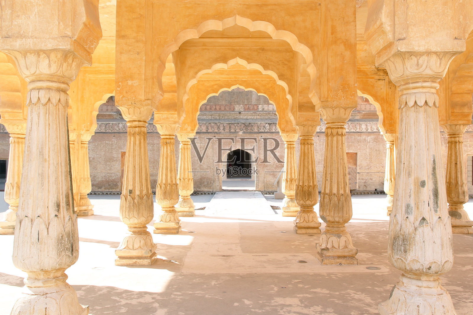 琥珀堡——典型的拉贾斯坦邦建筑照片摄影图片