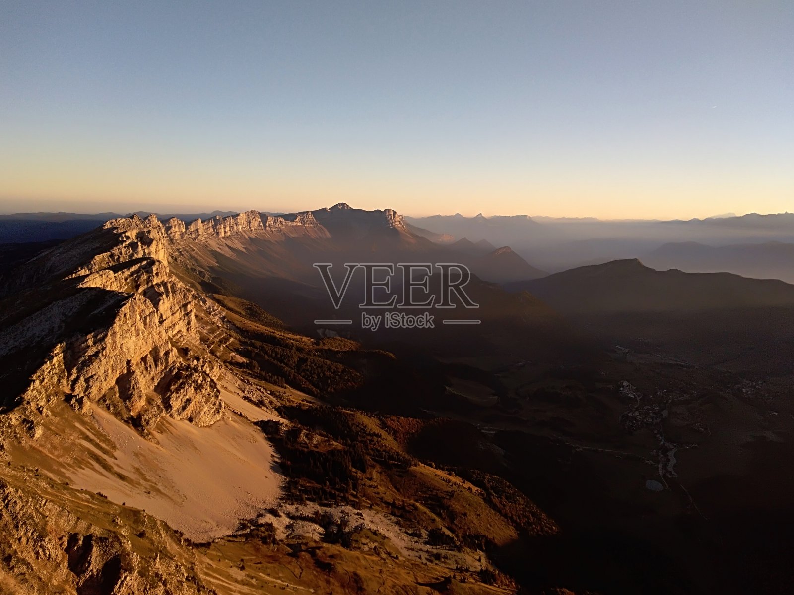 维科尔最高点的日落照片摄影图片