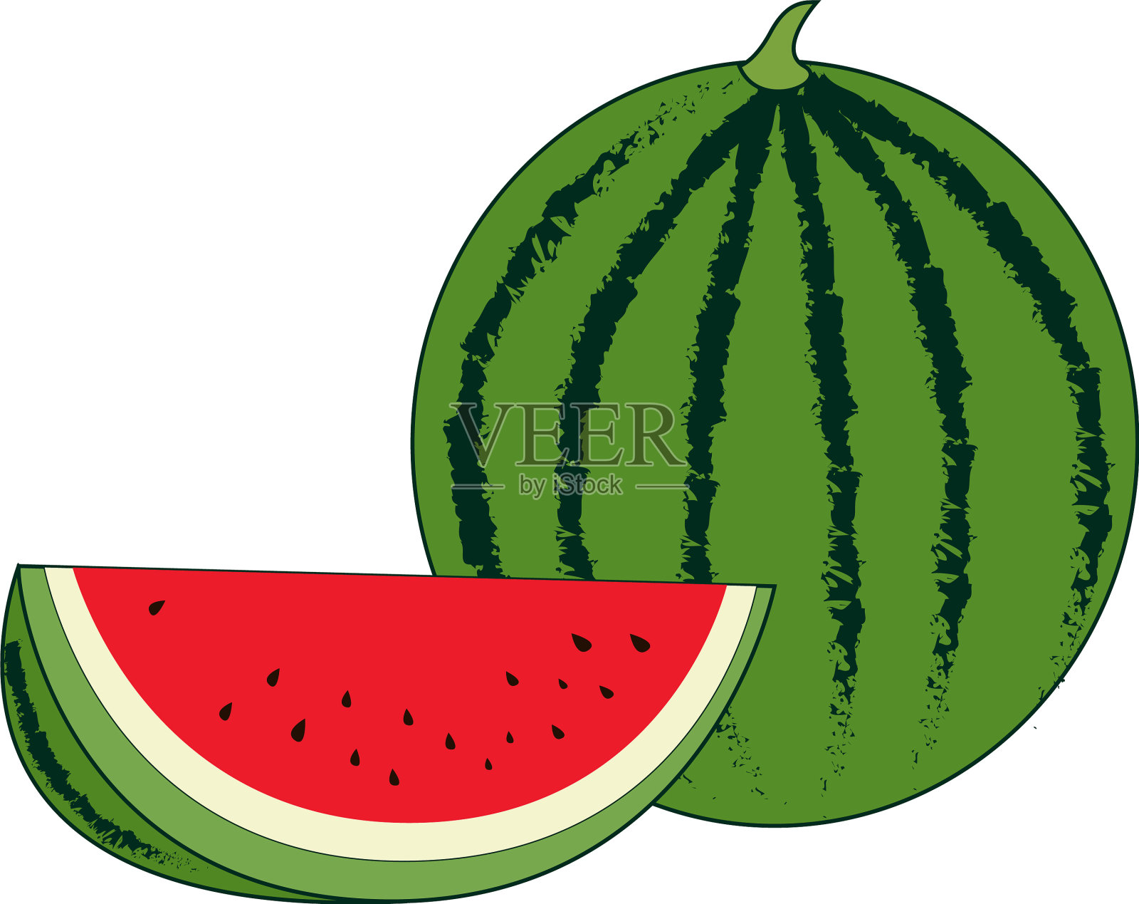 大西瓜水果设计元素图片