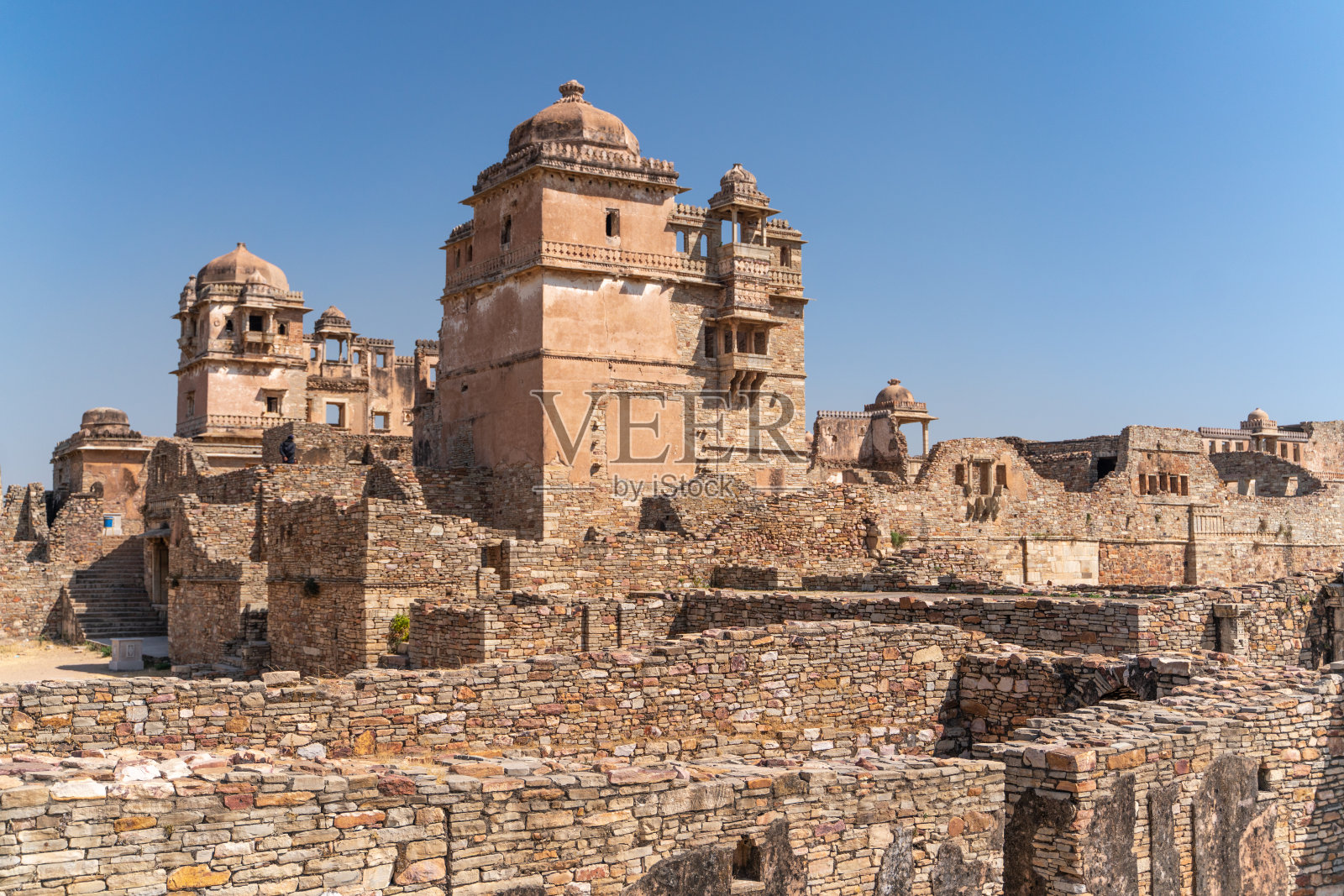 印度古老的chitargarh堡垒照片摄影图片