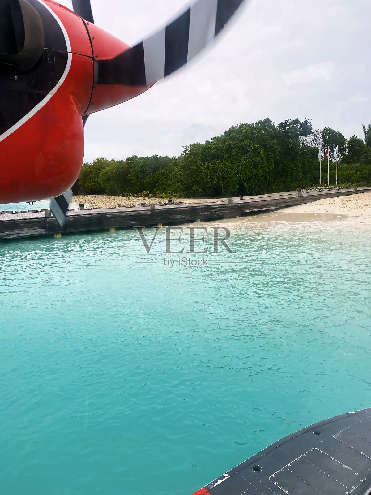 马尔代夫岛飞机度假地照片摄影图片