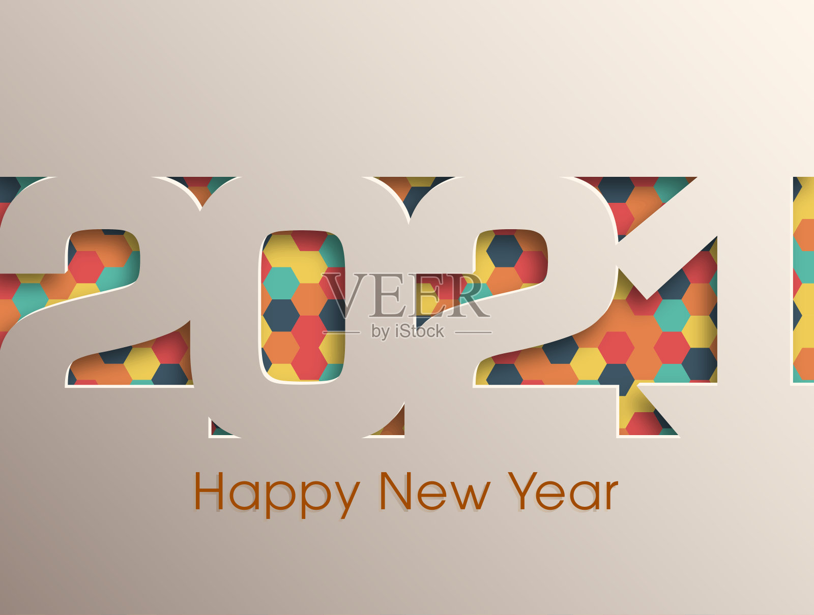 2021年新年快乐文本设计向量。插画图片素材