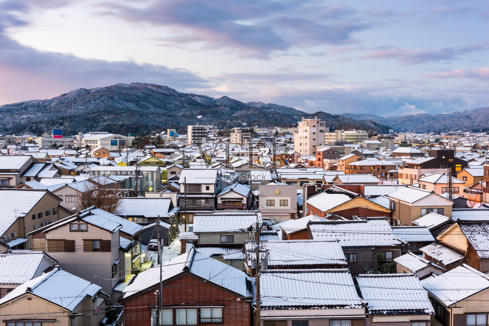 和岛，石川，日本冬天照片摄影图片