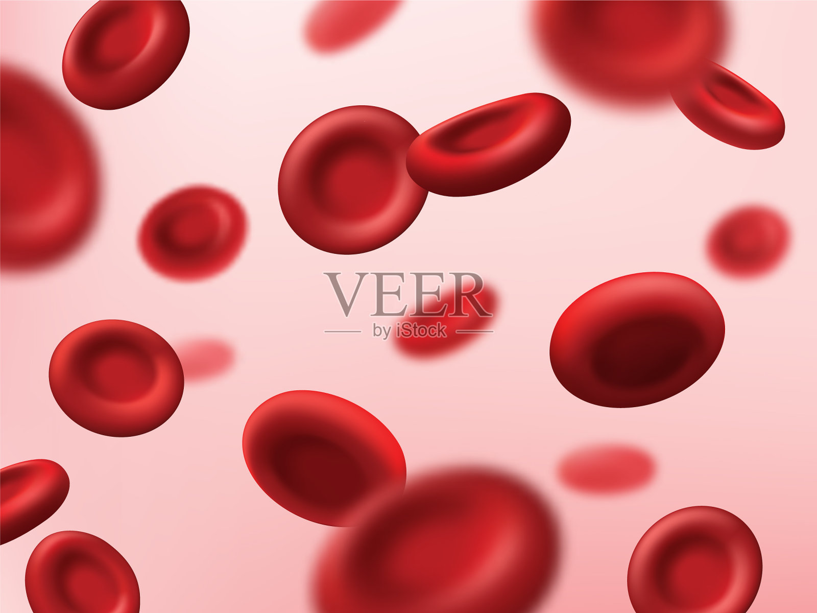 血细胞红色背景医用血浆动脉插画图片素材