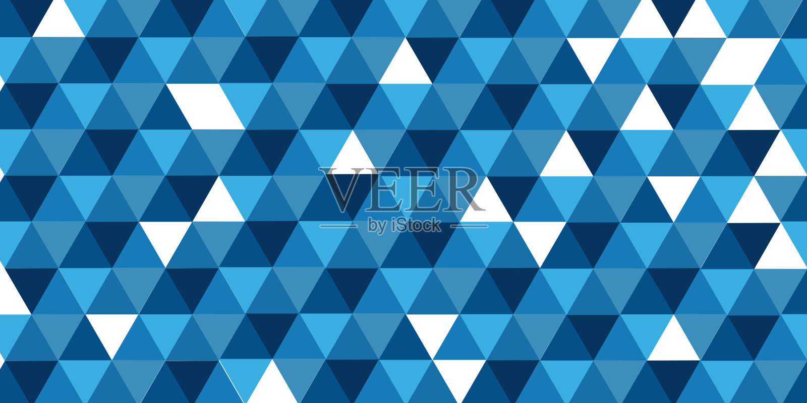 抽象几何六边形图案蓝色背景插画图片素材