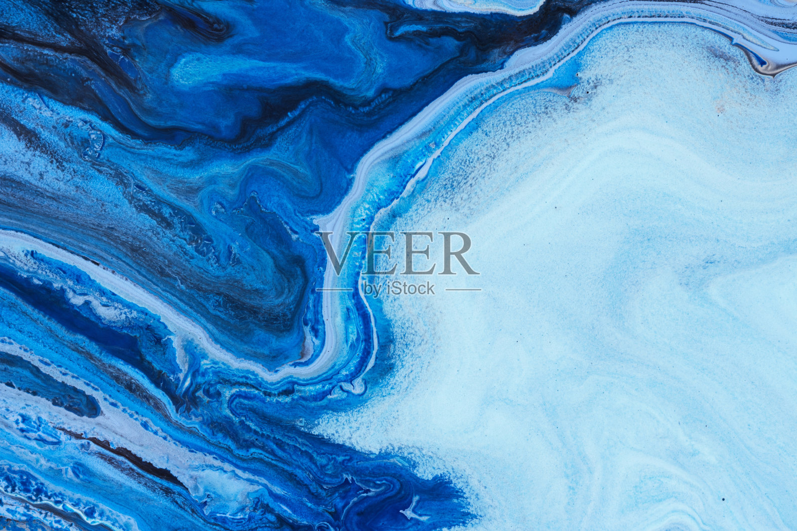 漂浮颜料的抽象背景。冰天线结构。冷的概念照片摄影图片