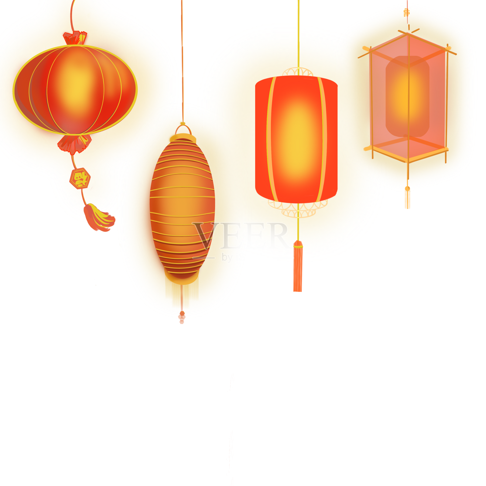 灯笼中秋节设计元素图片