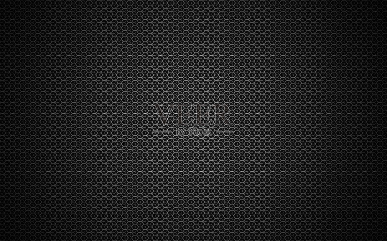 黑色不锈钢六角网背景。3d技术六角形插图。照片摄影图片