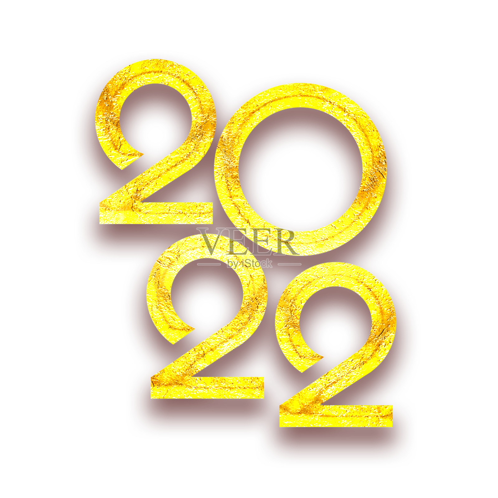 2022 happy new year创意字体设计设计元素图片